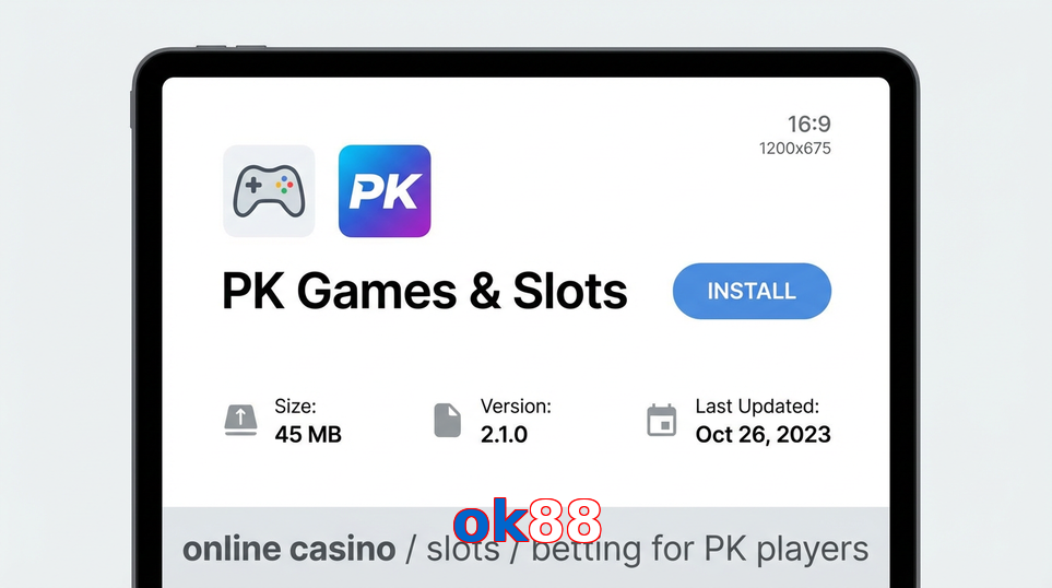 Game list for Ok88 gameapk section