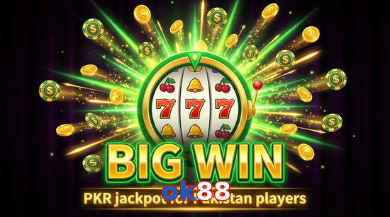 Big win animation on Ok88 slot game